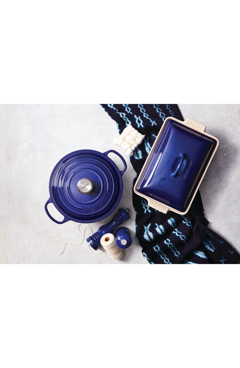 Le Creuset 4-Quart Rectangular Stoneware Casserole with Lid, Alternate, color, Caribbean