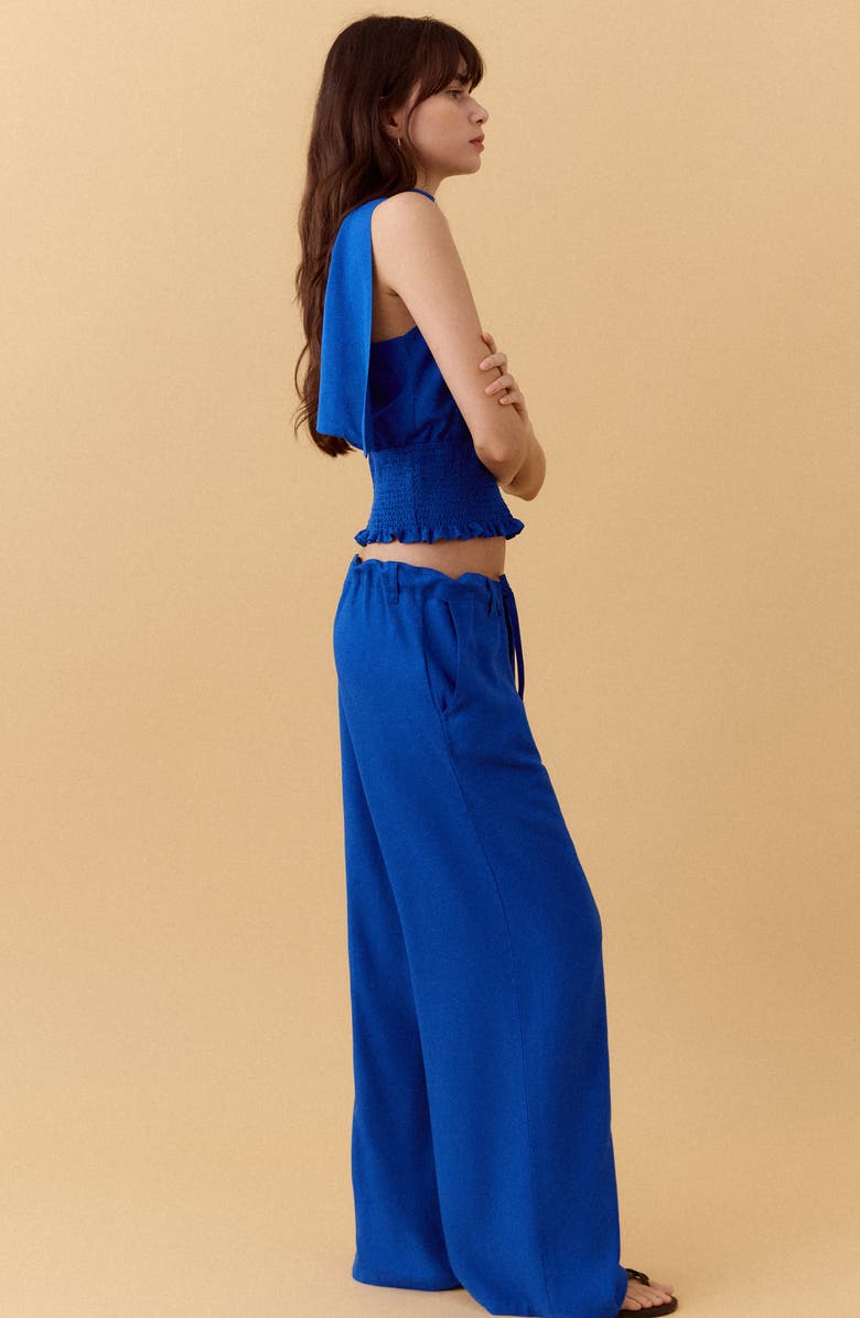 MANGO TEEN Straight Leg Pants, Alternate, color, Vibrant Blue