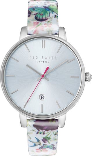 Ted Baker London Kate Round Leather Strap Watch, 38mm  display picture 1