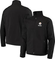 DUNBROOKE Men's Dunbrooke Black Pittsburgh Steelers Sonoma Softshell Full-Zip Jacket