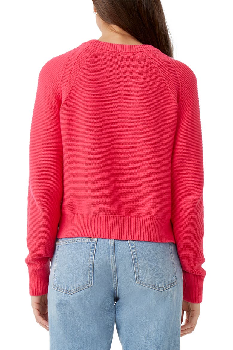 Lilly Mozart Cotton Sweater, Alternate, color, RASPBERRY