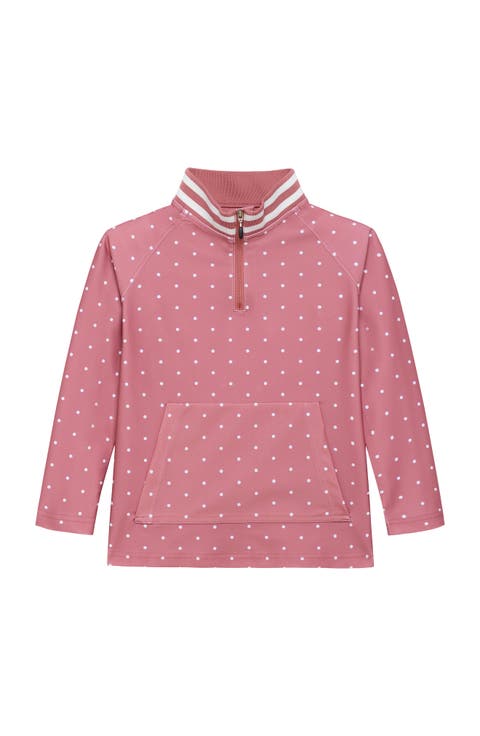 Girls Retro Half-Zip