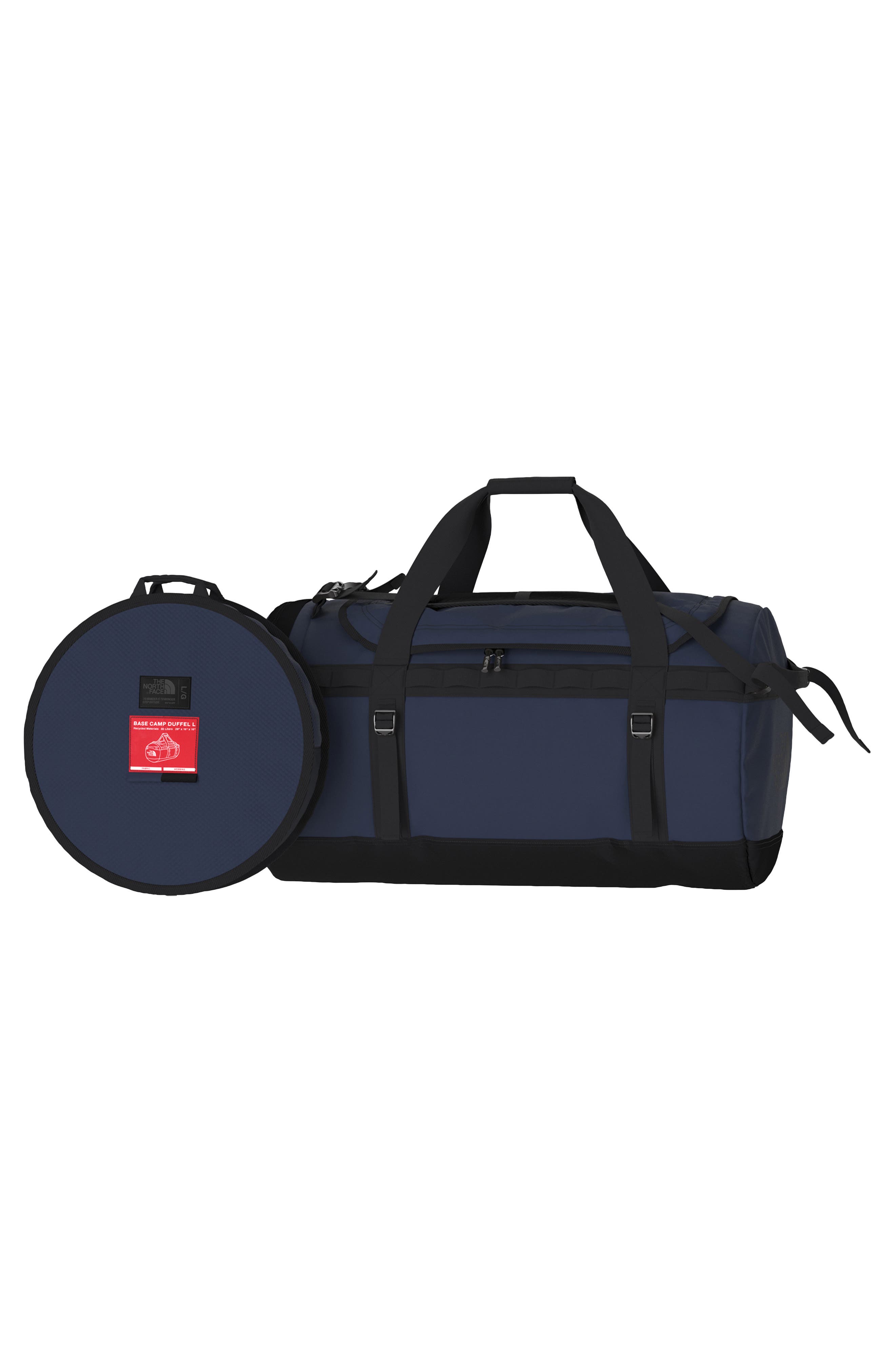 Base Camp Duffle Bag, Alternate, color, SUMMIT NAVY/ TNF BLACK-NPF