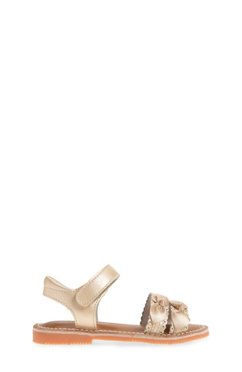 L'amour Kids' Josie Scallop Sandal In Gold