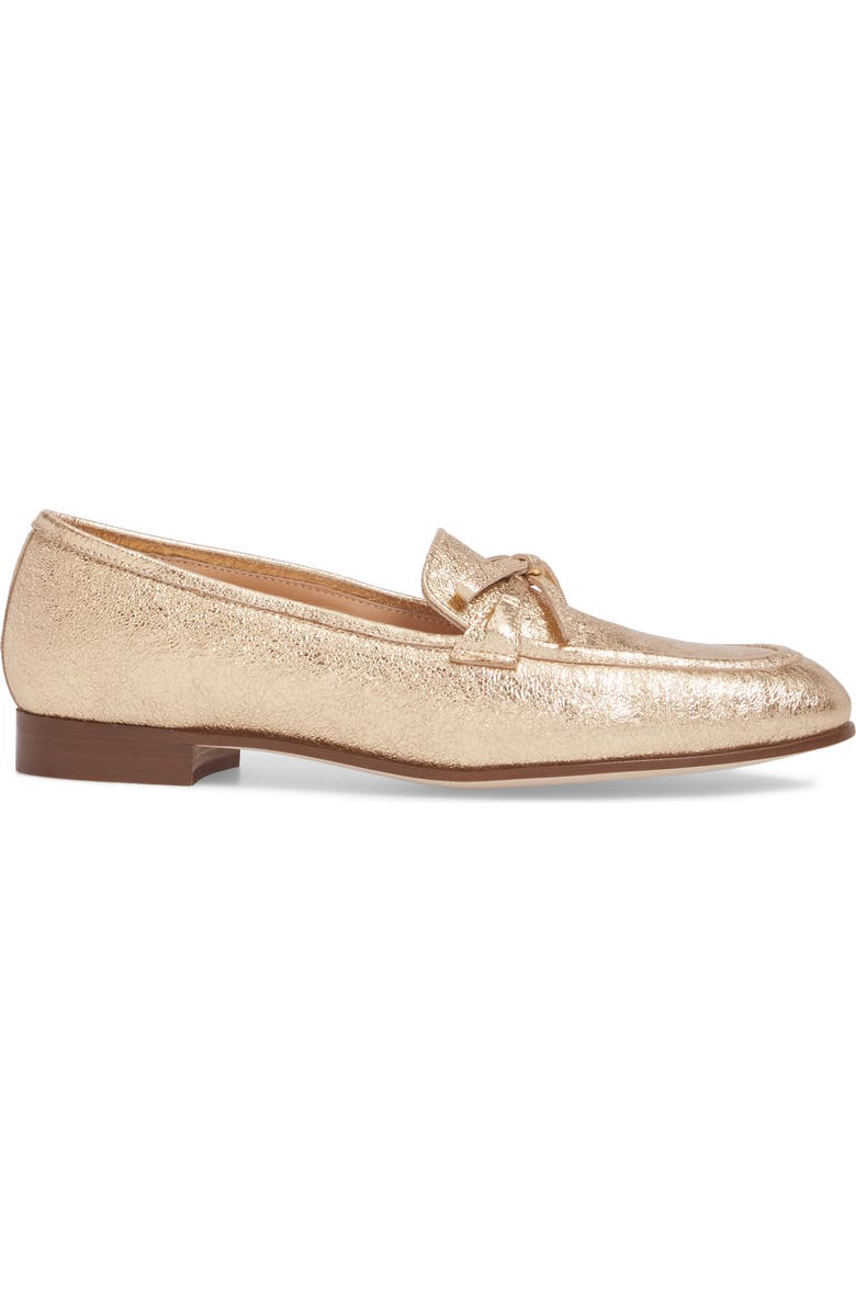 J.Crew J. Crew Metallic Bow Loafer, Alternate, color,