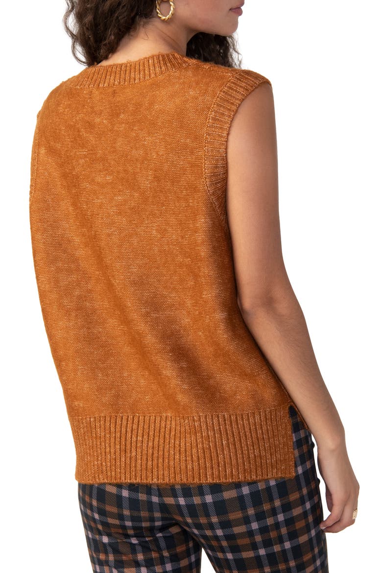 Cozy Cable Sweater Vest, Alternate, color, HTSP