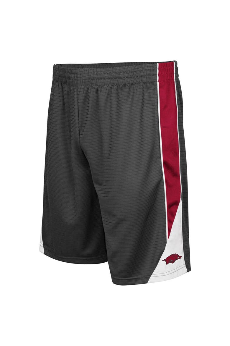 Men's Colosseum Charcoal Arkansas Razorbacks Turnover Shorts, Main, color, Charcoal