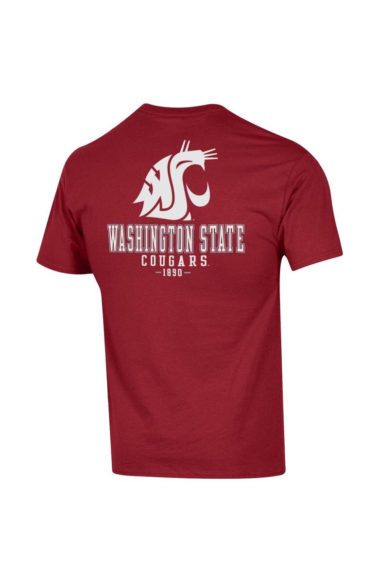 Champion Men's Champion Crimson Washington State Cougars Stack 2-Hit T-Shirt, Alternate, color, Crimson