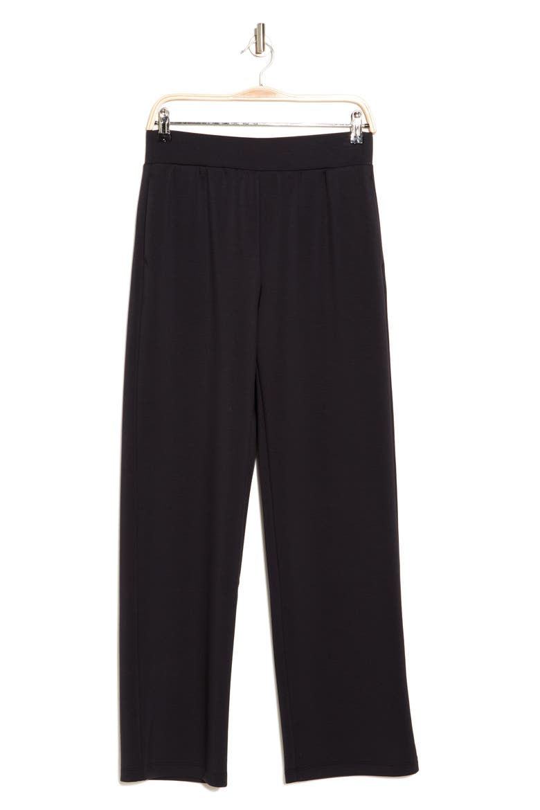 Whisper Knit High Waist Pants, Alternate, color, BLACK
