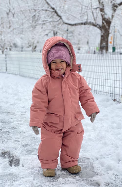 7 A.m. Enfant Grand Benji Snowsuit In Burgundy