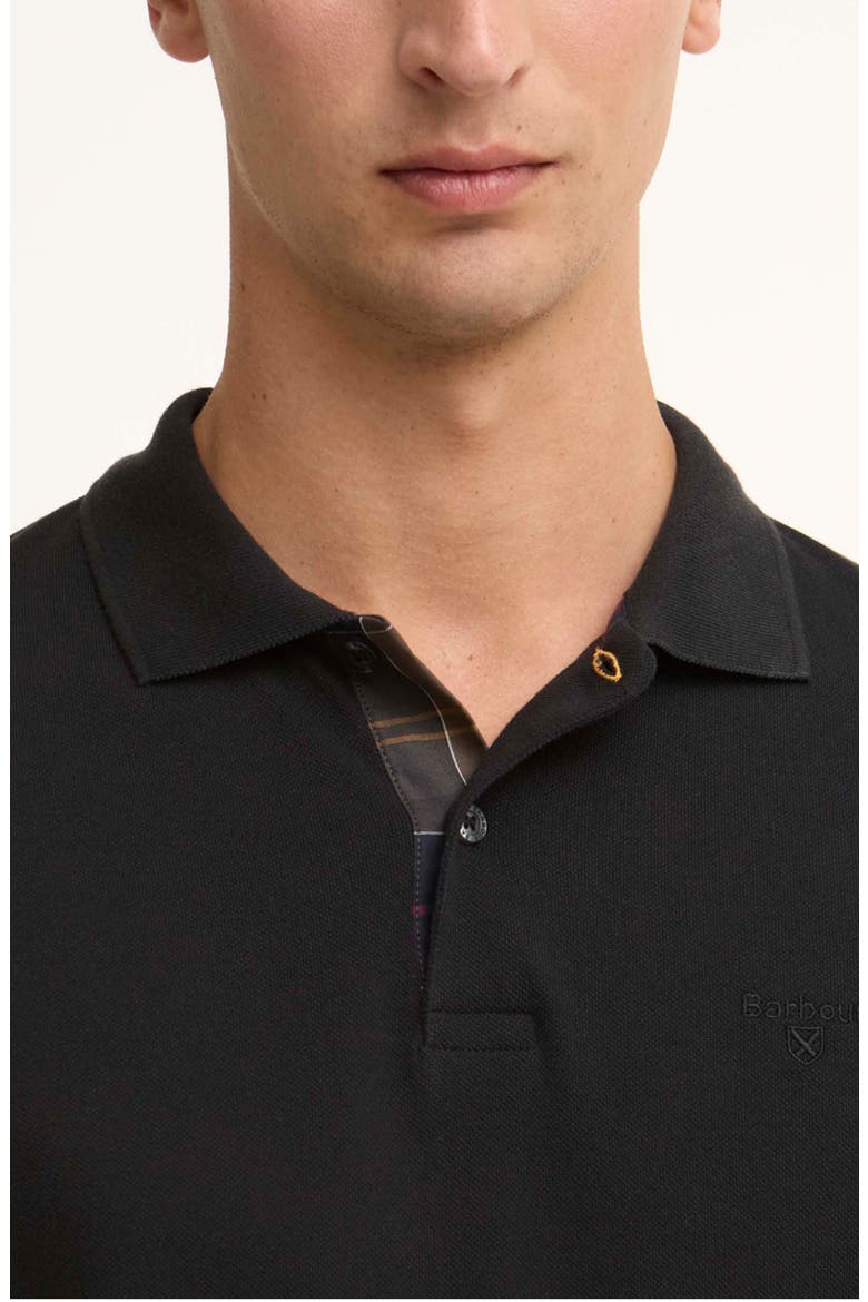 Tailored Fit Pima Cotton Polo, Alternate, color, BLACK