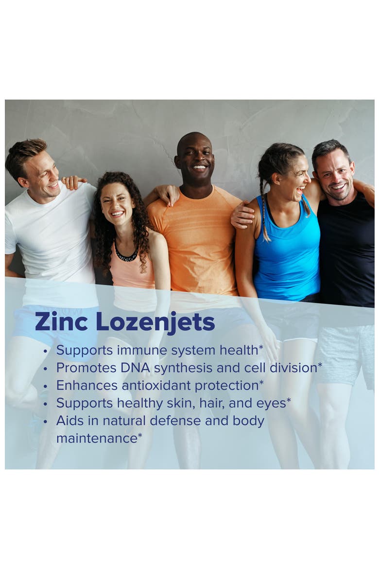 Zinc Instant Dissolve Lozenges, Alternate, color, White