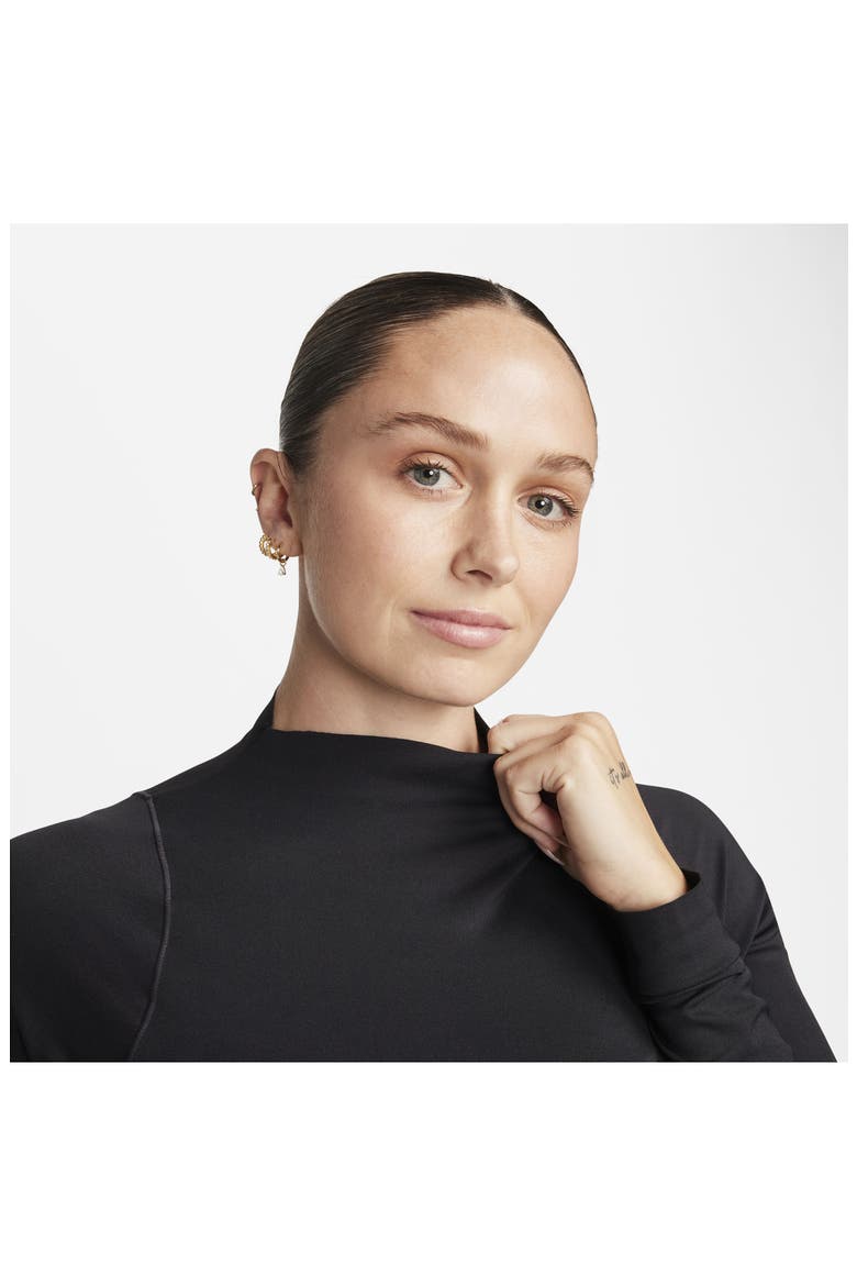 Zenvy Dri-FIT Long Sleeve Top, Alternate, color, BLACK