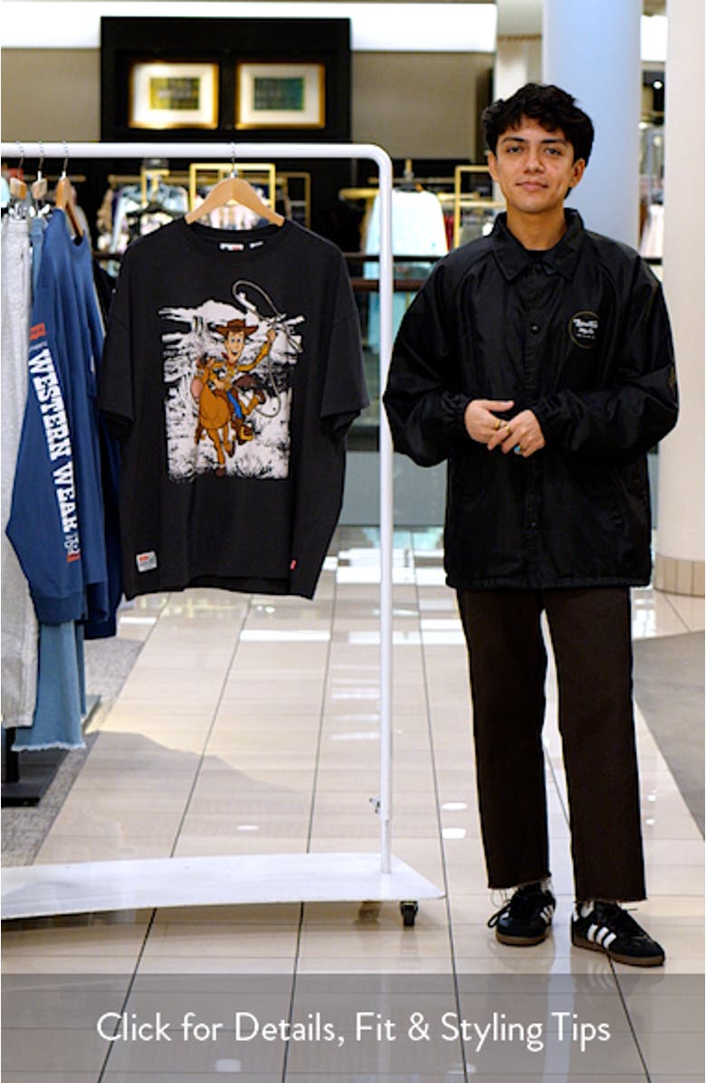 x Toys Story Woody Boxy Cotton Graphic T-Shirt, sales video thumbnail