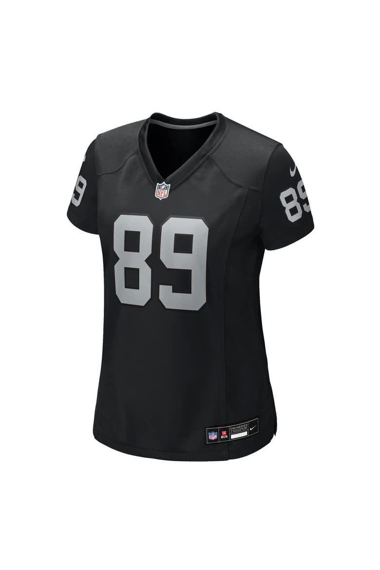 Women's Nike Brock Bowers  Black Las Vegas Raiders Team Game Jersey, Alternate, color, Black