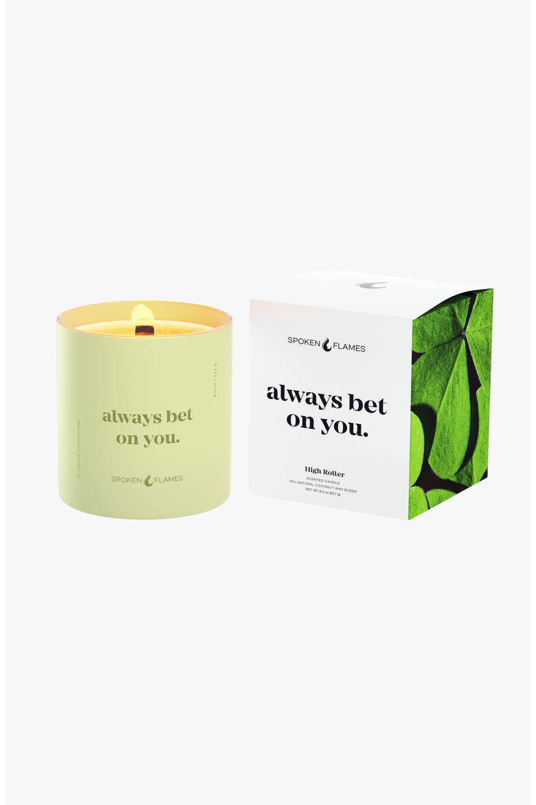 Always Bet on You Candle, Alternate, color, Pale Yellow-Green
