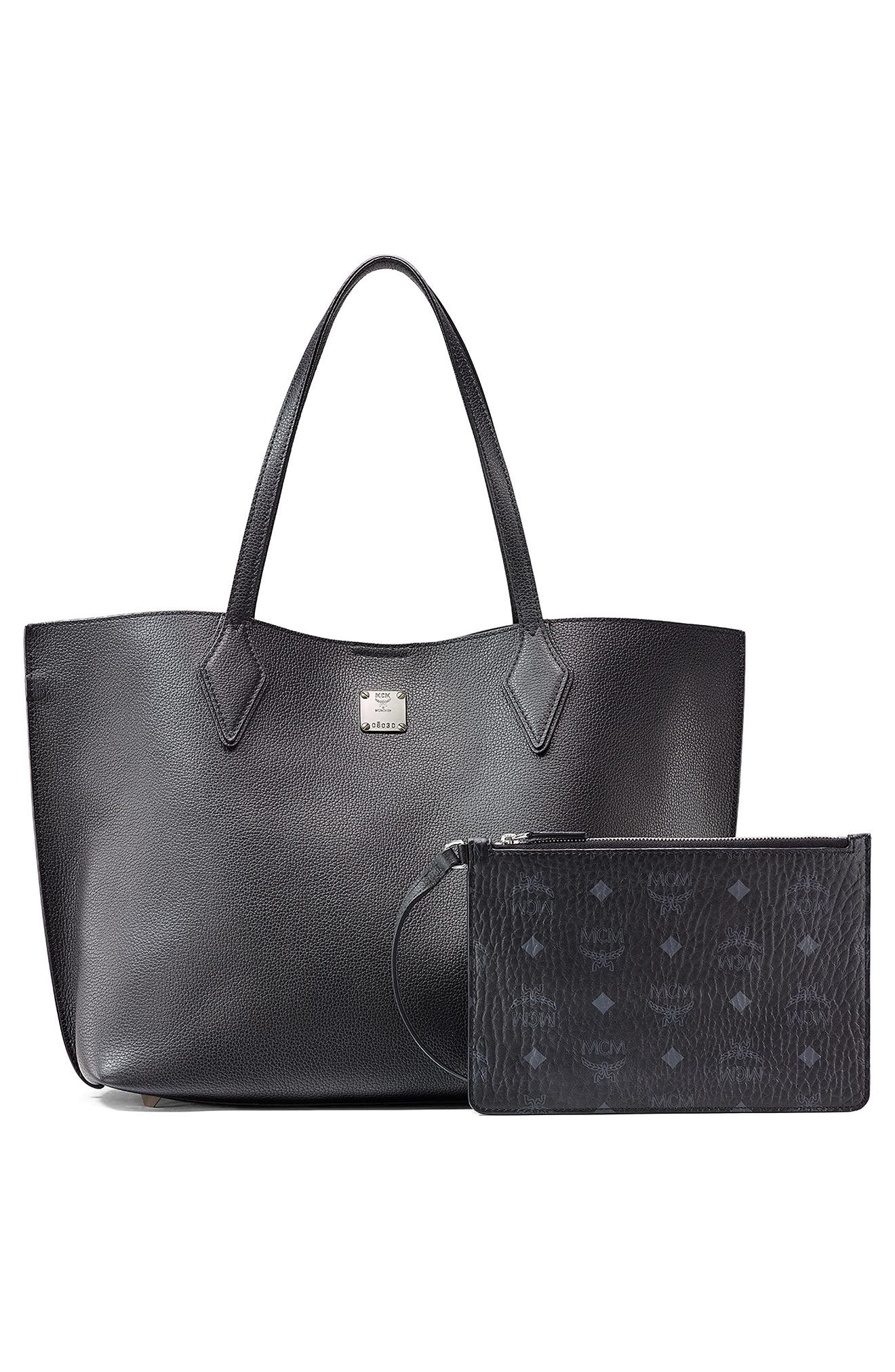 MCM Yris Leather Tote, Alternate, color, 