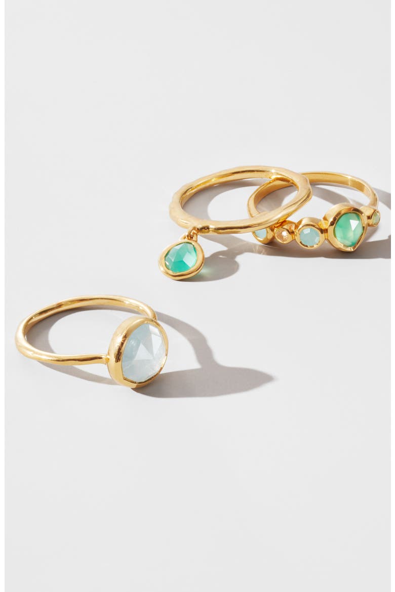 MV Siren™ Bezel Multistone Ring, Alternate, color, 18CT GOLD VERMEIL/SS
