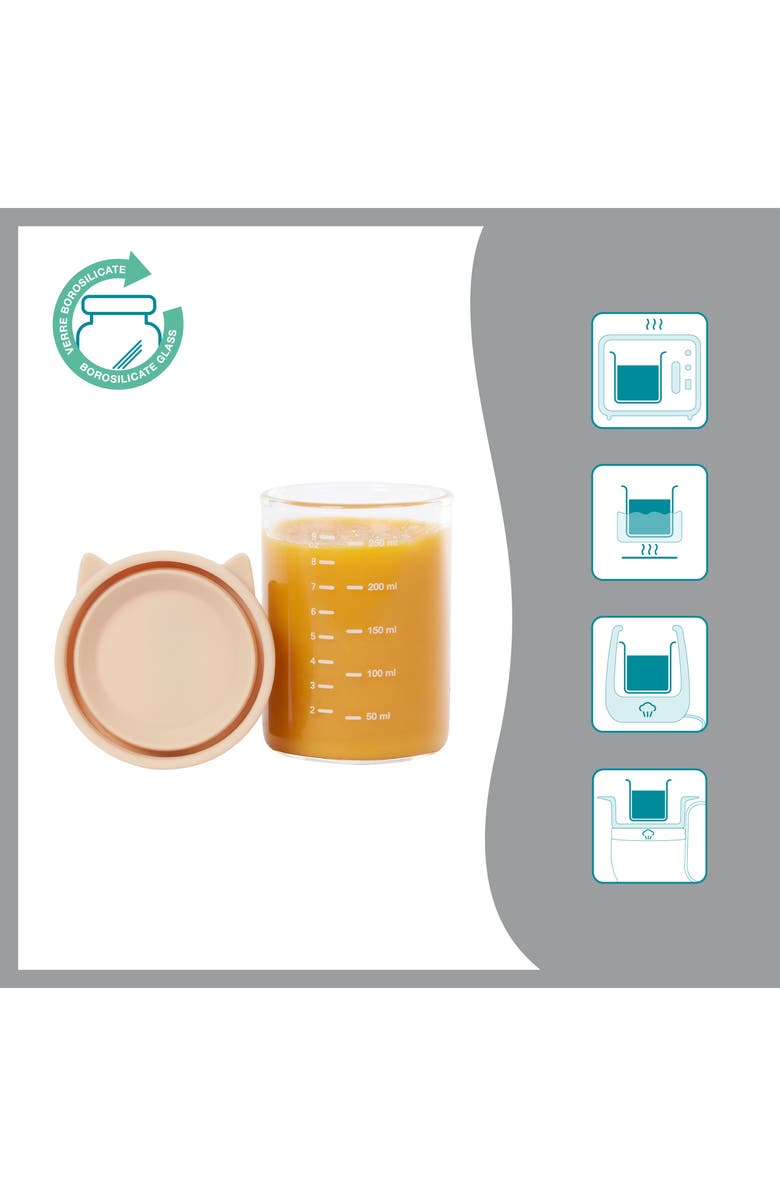 Babymoov 6-Pack Isy Glass Storage Jars, Alternate, color, Multi