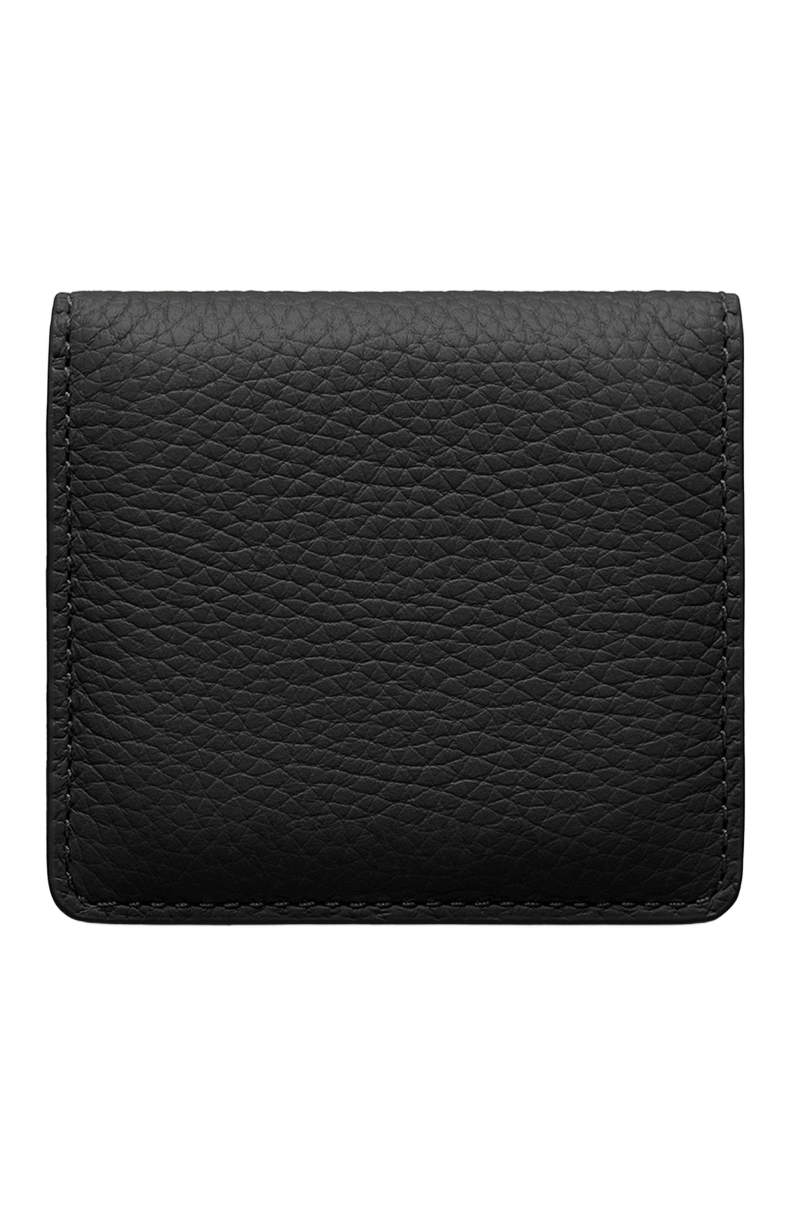 MAISON de SABRÉ Leather Compact Mirror, Alternate, color, Rouge Noir