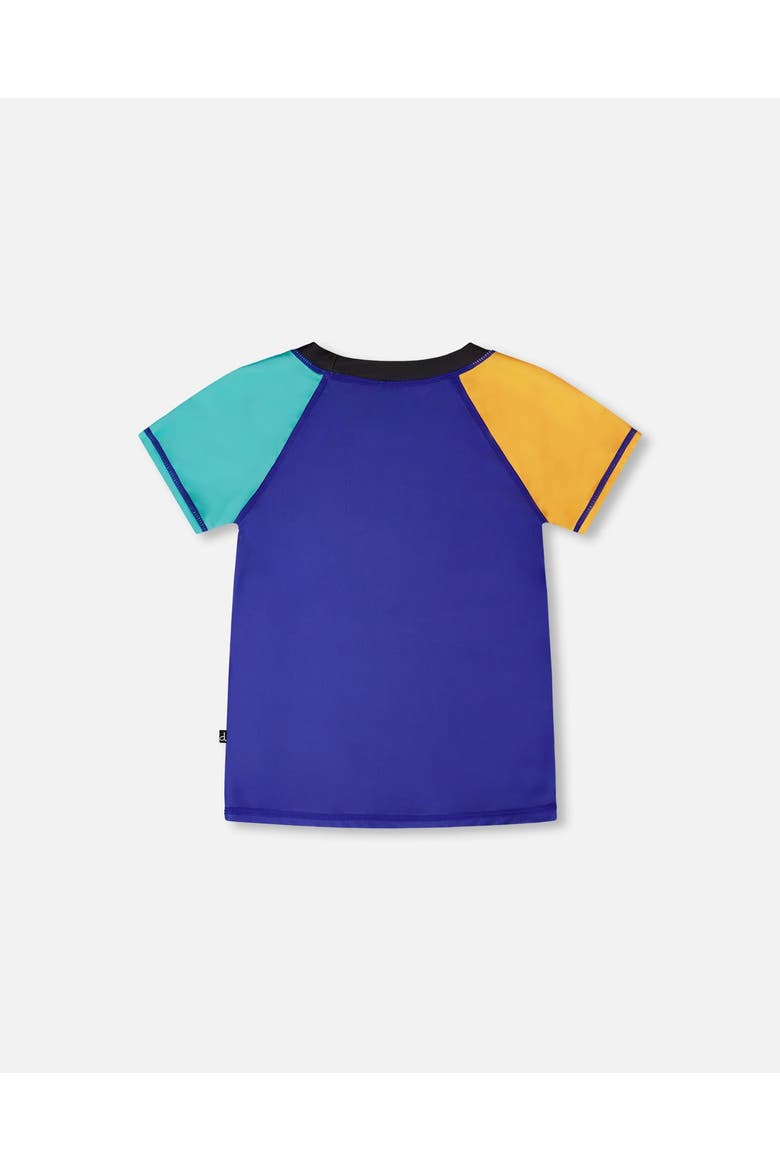 Short Sleeve Ultramarine Graphic Rashguard, Alternate, color, Ultramarine Blue