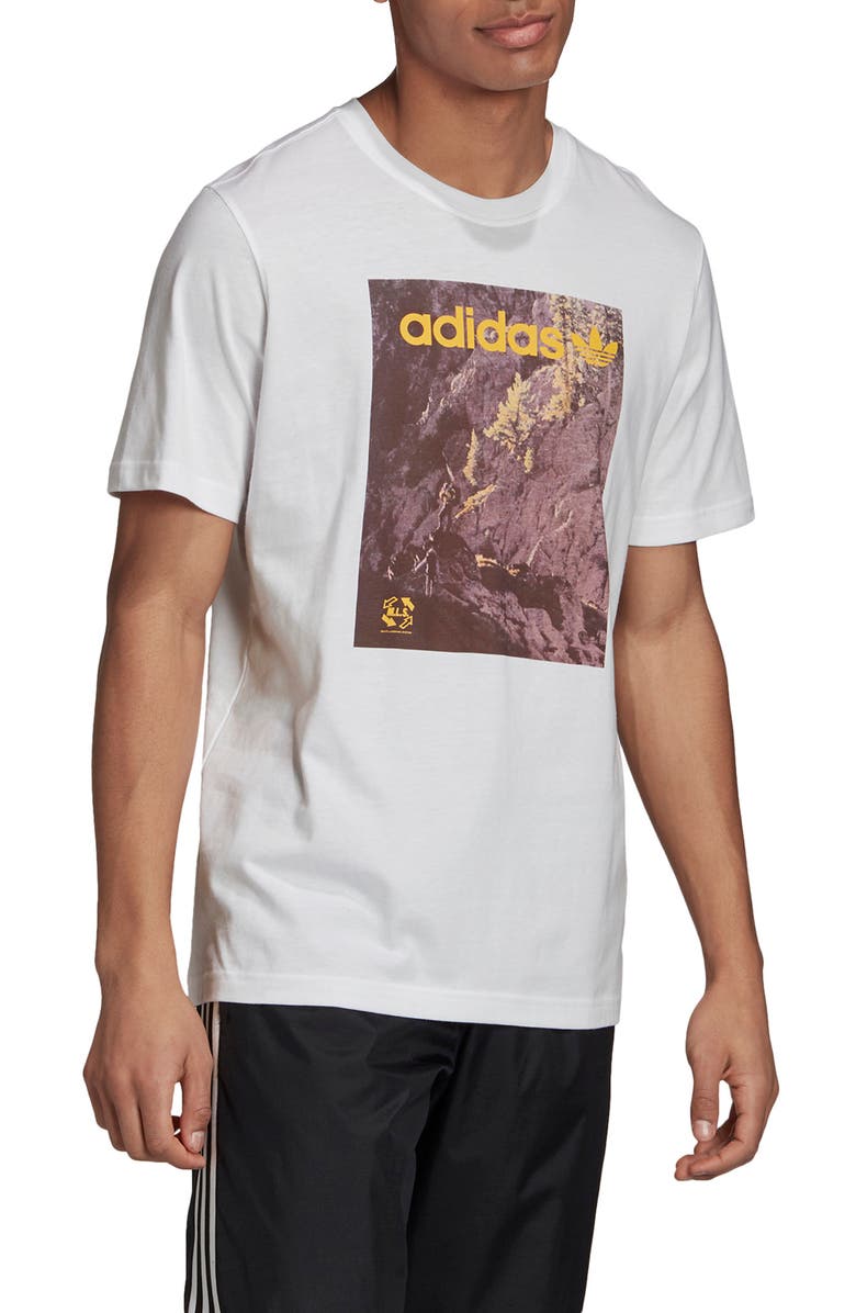 adidas Originals Logo Cotton Graphic Tee, Main, color, 