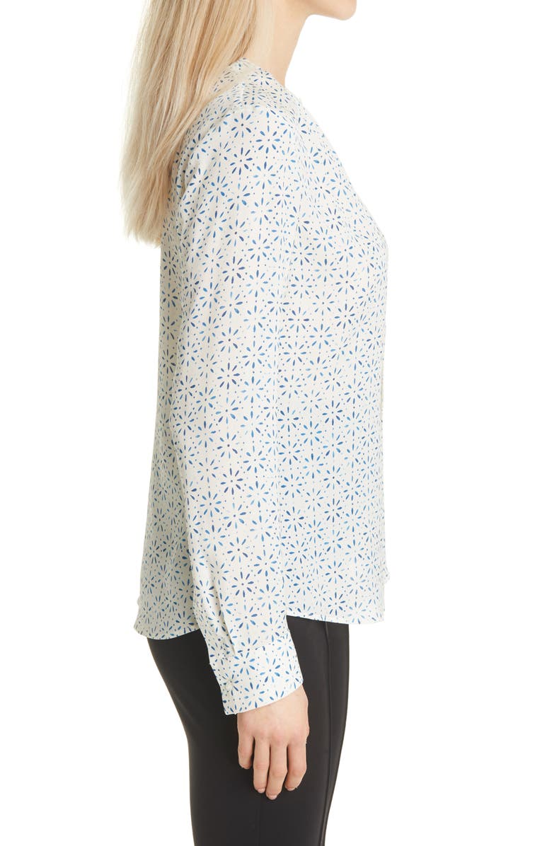 BOSS Banora Print Silk Blouse, Alternate, color, 