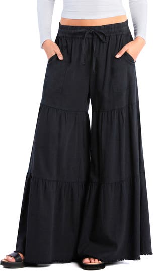 Billy T Fancy Cotton Blend Tiered Pants | Nordstrom