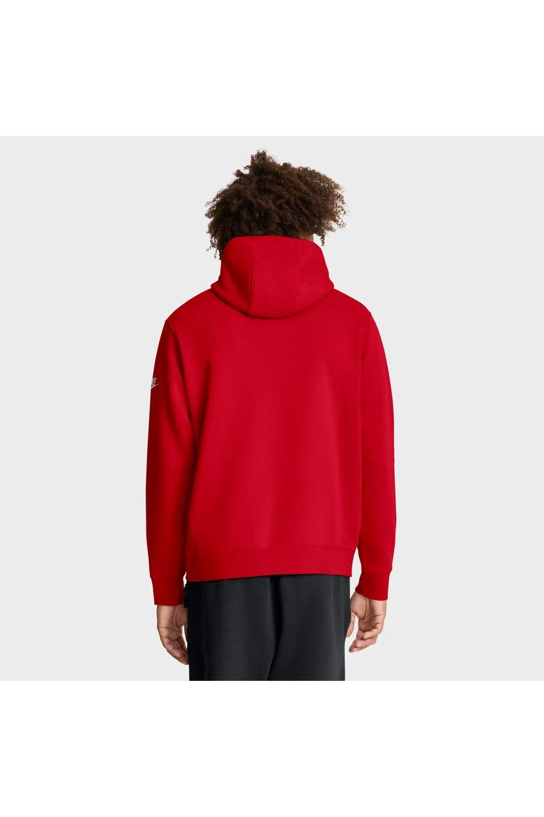 Men's Nike Scarlet San Francisco 49ers Club Fleece Pullover Hoodie, Alternate, color, Scarlet