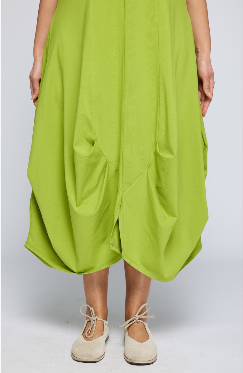LUUKAA Calista Voluminous Jersey Dress, Alternate, color, Lime