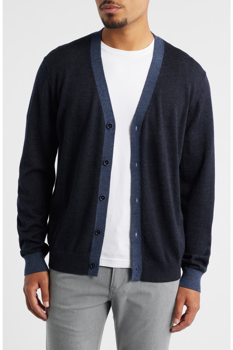 Thomas Merino Wool Cardigan, Main, color, NAVY