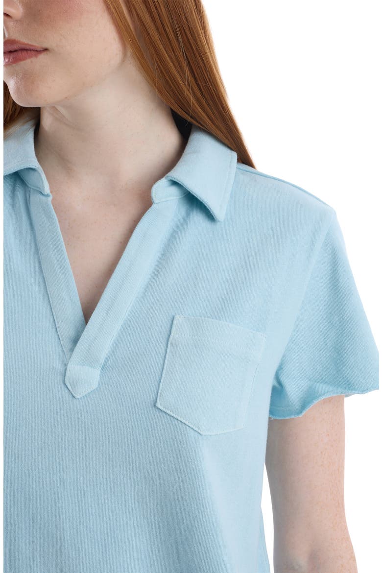 Polo With Chest Pocket, Alternate, color, Corydalis Blue
