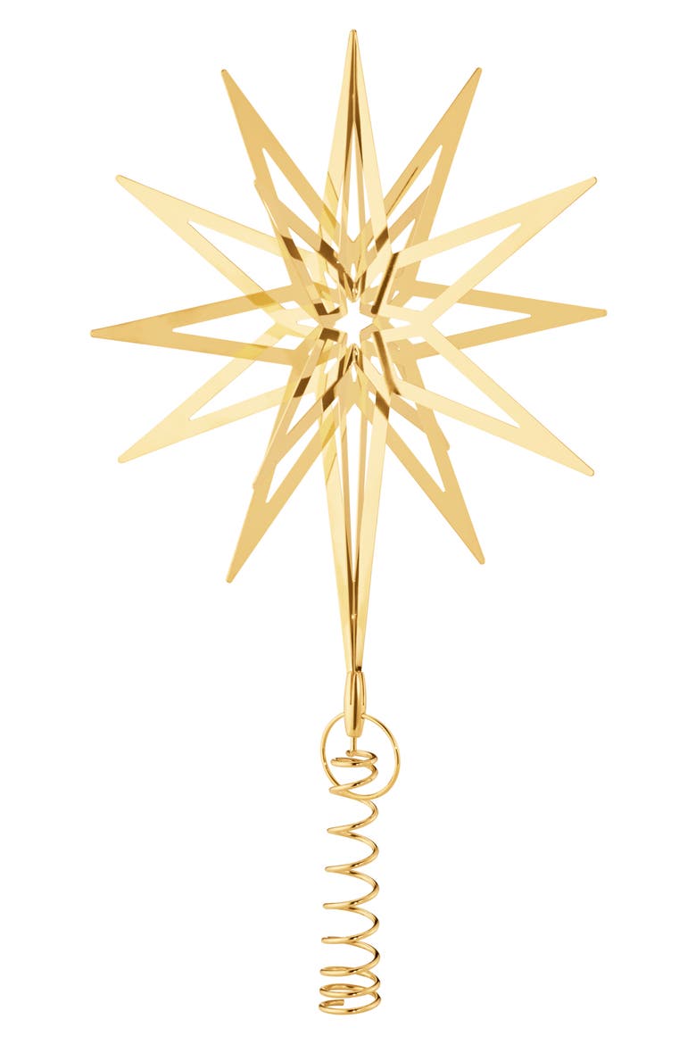 Top Star 2025 18 Karat Gold Plate Tree Topper, Main, color, GOLD