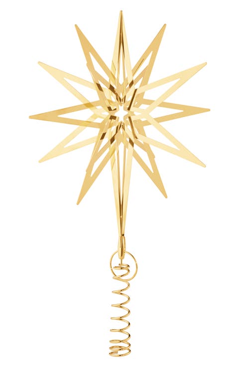 Top Star 2025 18 Karat Gold Plate Tree Topper