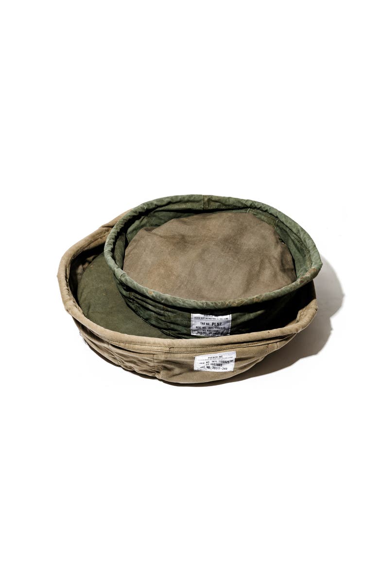 PUEBCO Vintage Tent Fabric Pet Bed, Alternate, color, Olive
