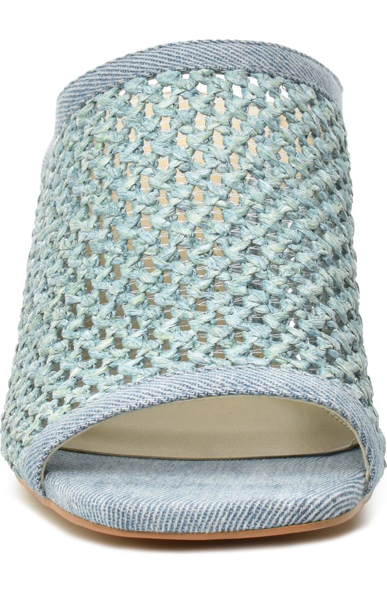 Catherine Catherine Malandrino Levot Braided Raffia Mule, Alternate, color, Light Denim