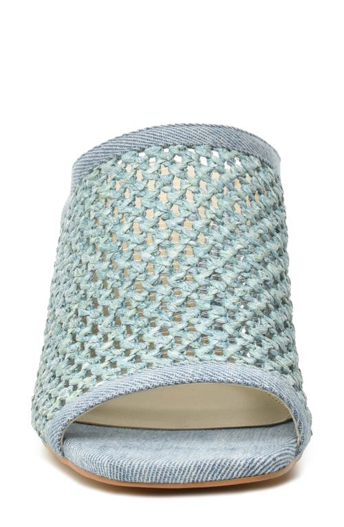 Catherine Catherine Malandrino Levot Braided Raffia Mule In Light Denim