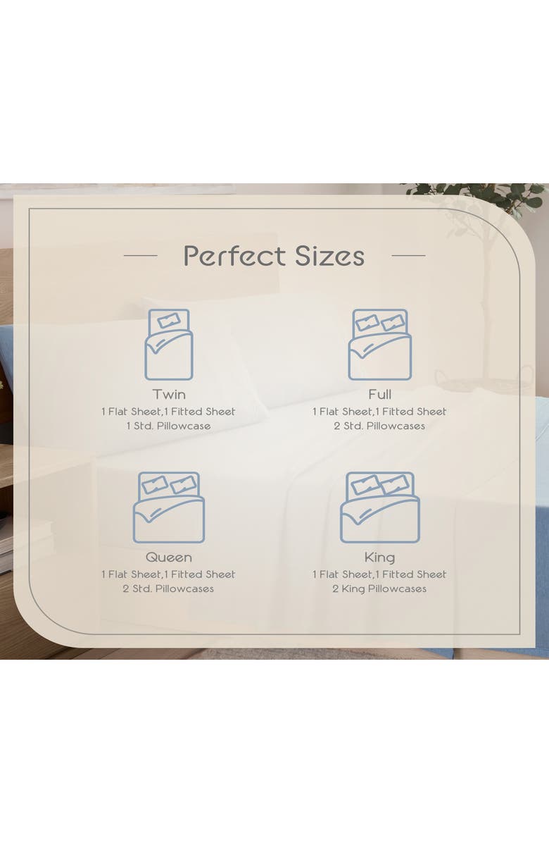 Vellux Snuggle Sheet Set, Alternate, color, Soft Blue