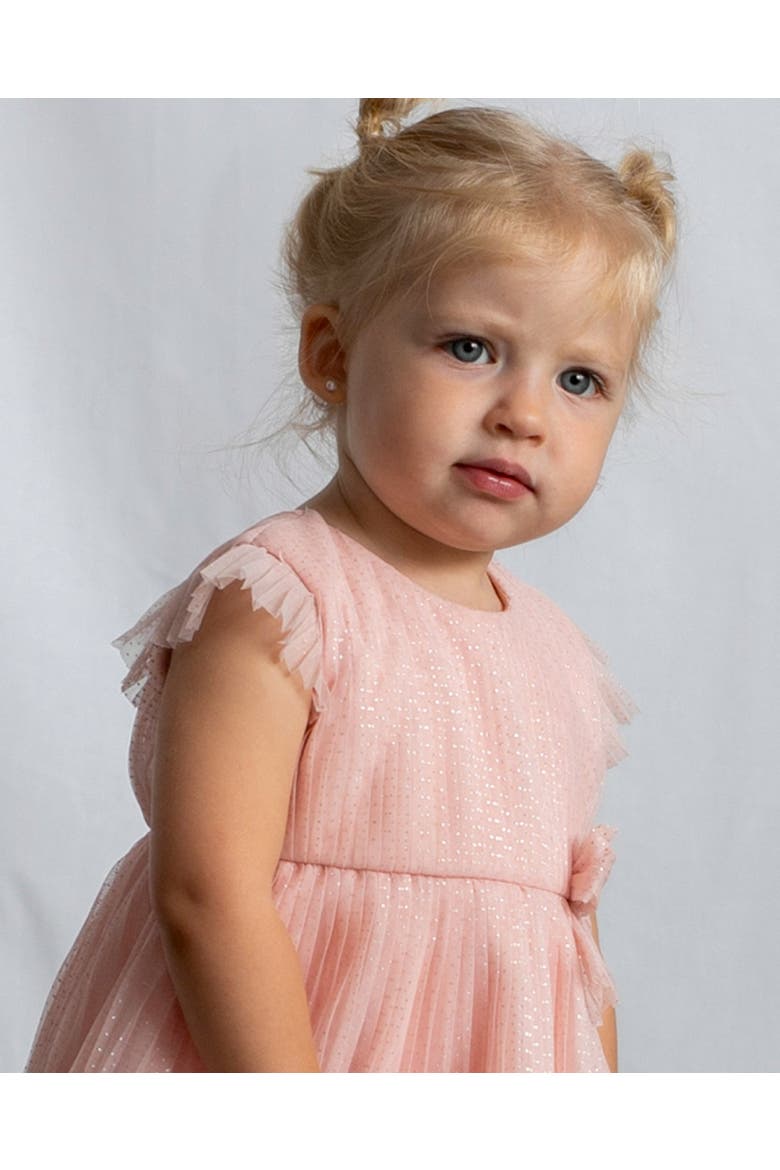 Dress With Glitter Bow, Alternate, color, Pink