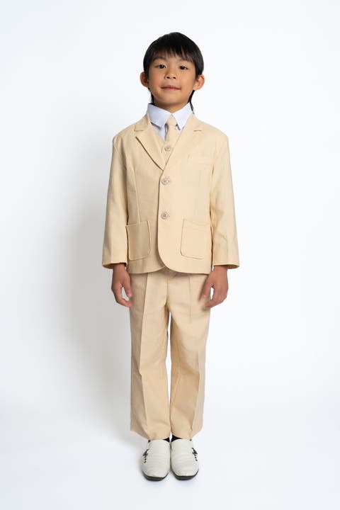Kids' Joey Safari 5-Piece Linen Suit (Baby, Toddler, Little Kid & Big Kid)