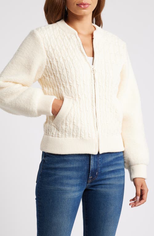 Wit & Wisdom Mix Stitch Jacket In White