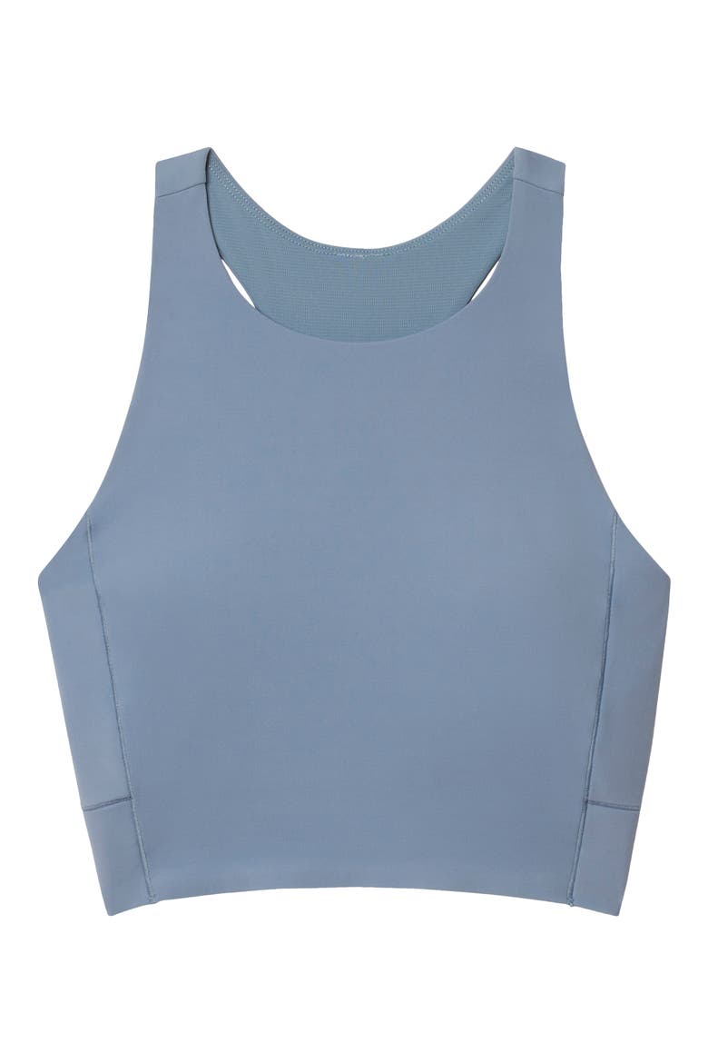Revive Longline Bra, Alternate, color, BLUE SHADOW