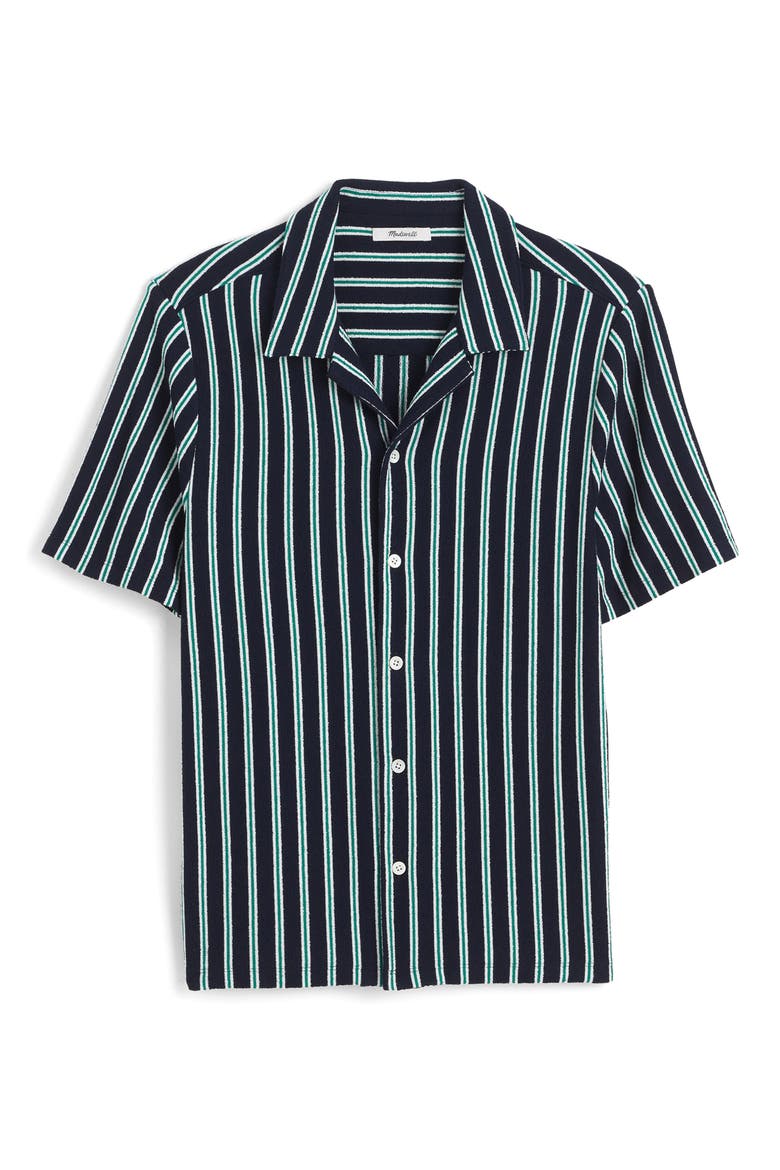The Textured Knit Camp Shirt, Alternate, color, JUNIPER BERRY