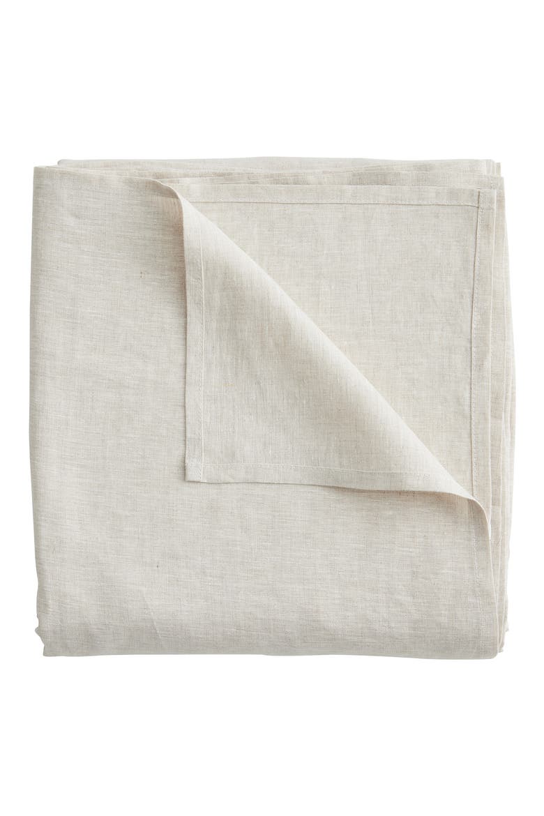 Linen Tablecloth, Main, color, OATMEAL