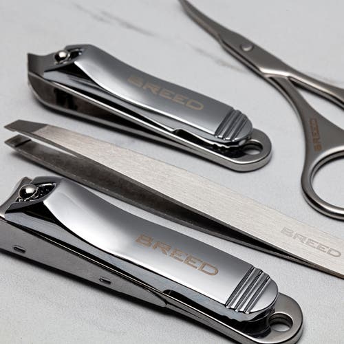 Breed Turbo 4 Piece Surgical Steel Groom Kit In Black