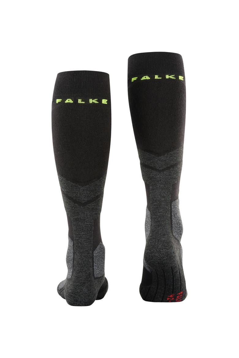 SB2 Intermediate Snowboarding Socks, Alternate, color, Black-Mix