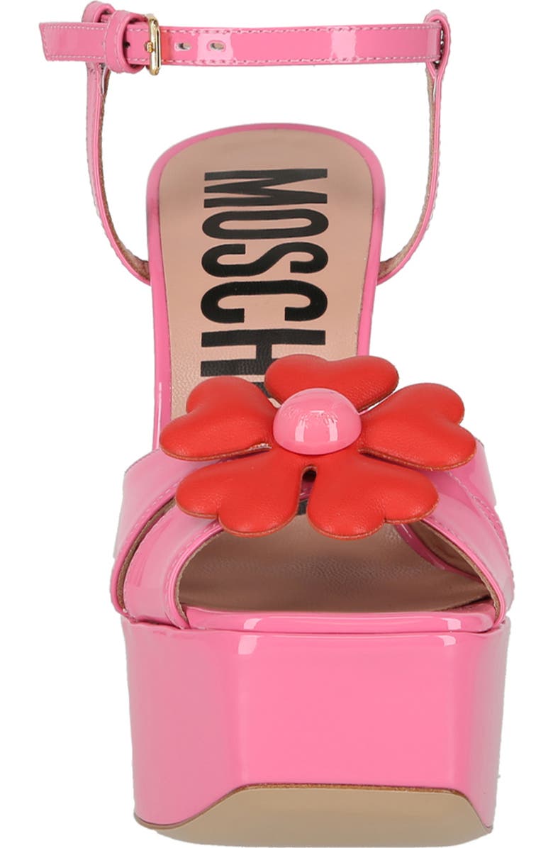 Moschino Flower Platform Sandal, Alternate, color,