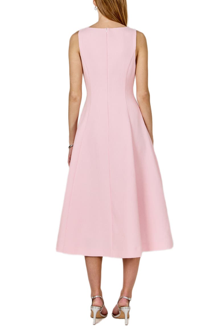 Sleeveless Tweed Midi Dress, Alternate, color, PINK