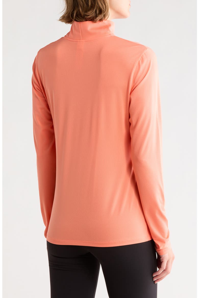 Quarter Zip Performance Pullover, Alternate, color, RED FLARE