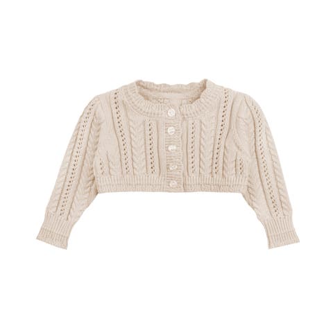 Looms Cable Pointelle Flat Collection - Cardigan (Baby)
